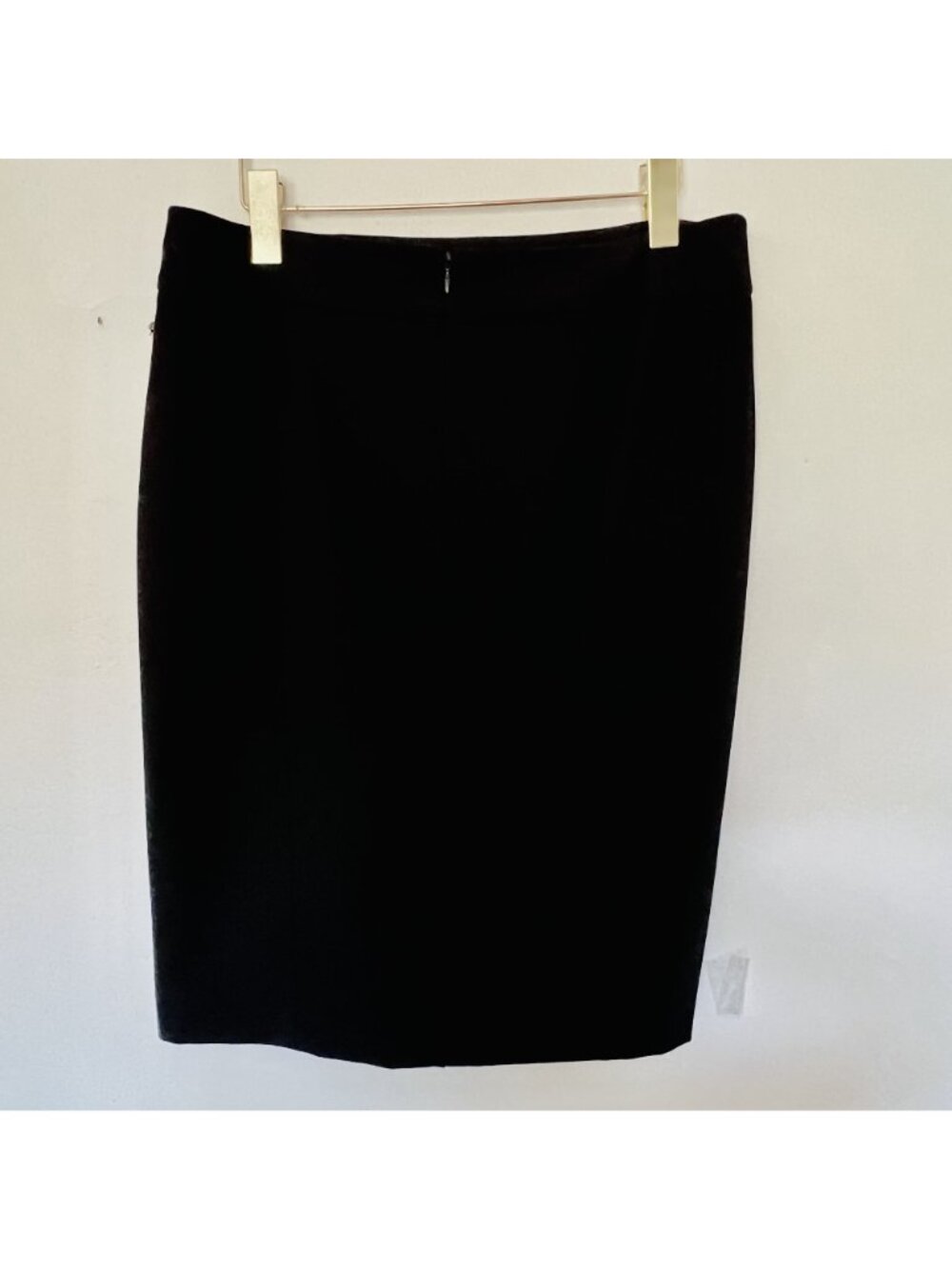Calvin Klein Women's Sz 12 NWT Black Pencil Skirt Stretch Lined Classic Capsule - Picture 2 of 8